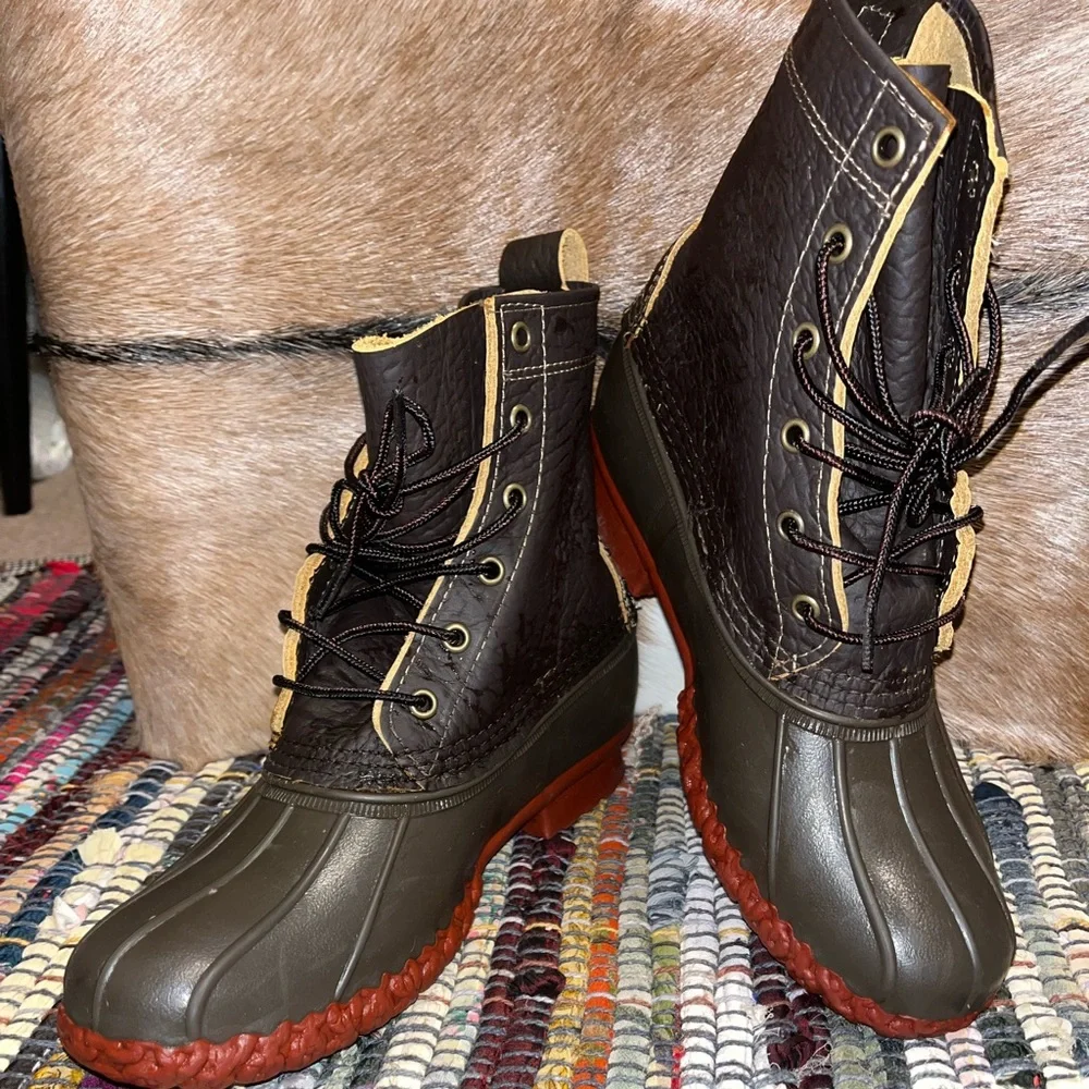 LL bean Bison boot 8 “ women’s size 9 - Picture 5 of 14